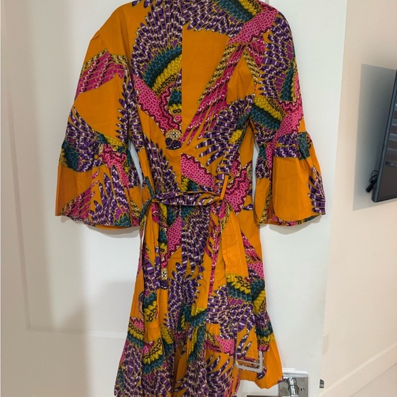 NEW FARM Rio Beaded Macaws Orange MiniDress in Size XS, NWOT - Picture 5 of 6